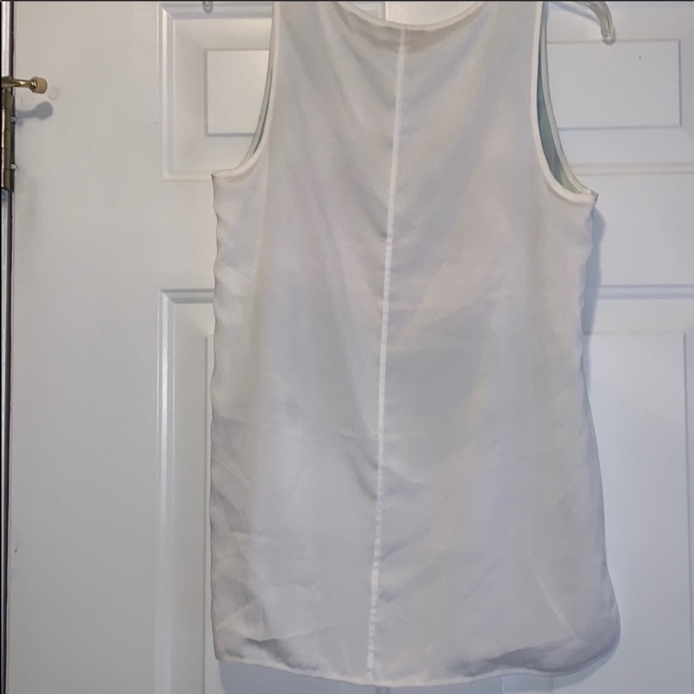 Vince Camuto Sleeveless Blouse Size S | Sheer Layered Tank | Abstract Print - Picture 3 of 4